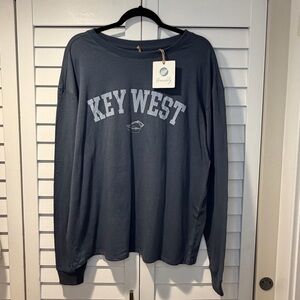 Beachly Key West Long Sleeve Tee XL Graphic Cotton Top NWT
